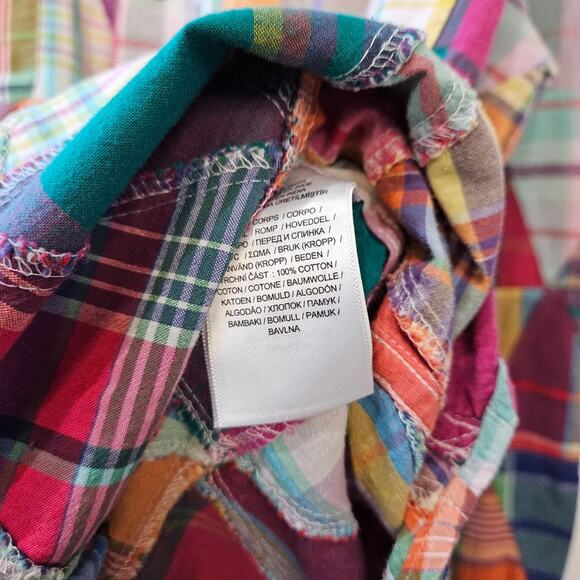 Polo Ralph Lauren Multi Cloth Pearl Snap Long Sleeve Shirt Size Medium - Picture 4 of 8